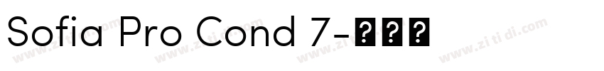 Sofia Pro Cond 7字体转换